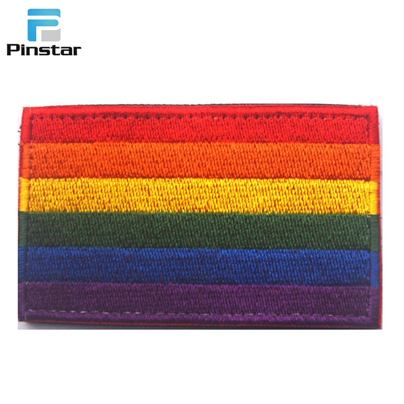 LGBT Applique Embroidered Patch Gay Pride Lesbian Rainbow Flag Embroidered Patches
