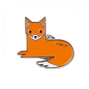 1.2 inches fox metal lapel pin manufacturers china