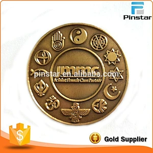 Custom Commemorative Antique Gold Challenge Copy Coins