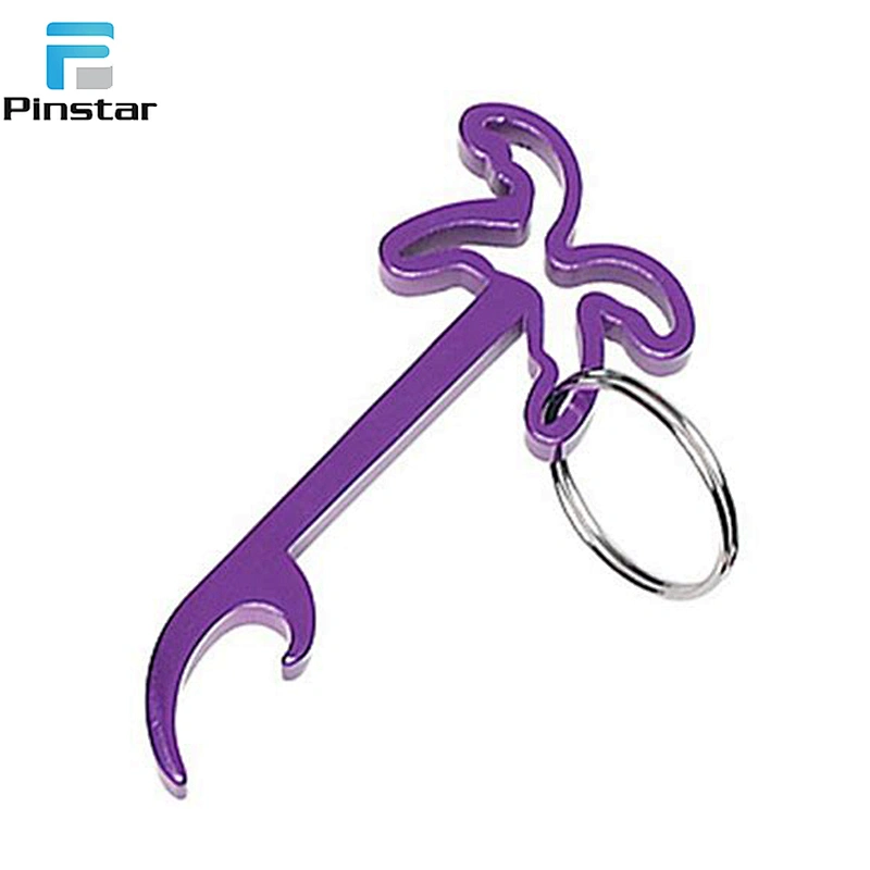 Custom Palm Tree Shape Colorful Aluminium Alloy Bottle Opener Metal Keychain