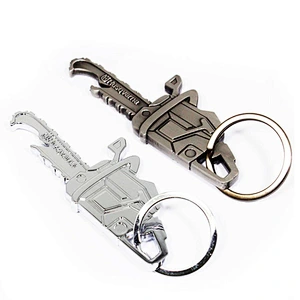 Professional manufacturer chainsaw custom metal keychain