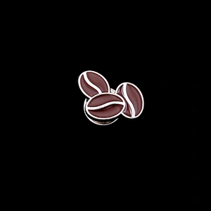Custom Coffee Cup Coffee Bean Enamel Lapel Pin