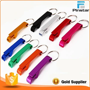 Cheap Promotional Stainless Bottle Openers Keychain Colorful Beer Bottle Opener with Custom Brand Company Logo