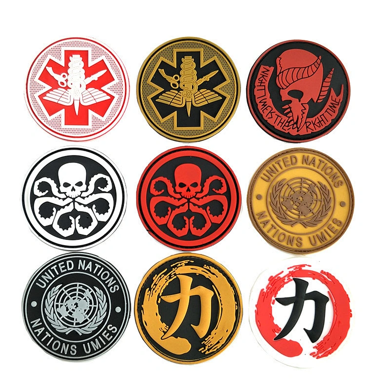 2018 Wholesale bulk customized fashion design pvc patches