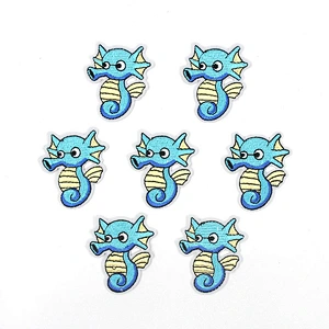 factory sales custom bulk hippocampi embroidery patches for clothes