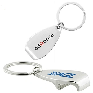 Wholesale custom logo bottle opener metal key chain