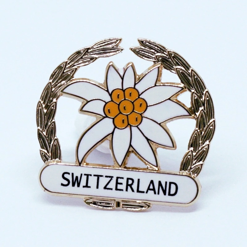 Wholesale Exquisite flower soft enamel lapel pin