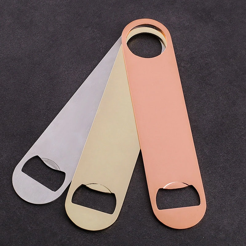 Wholesale Promotional Stainless Gold Silver Copper Openers Custom Logo Beer Bottle Opener