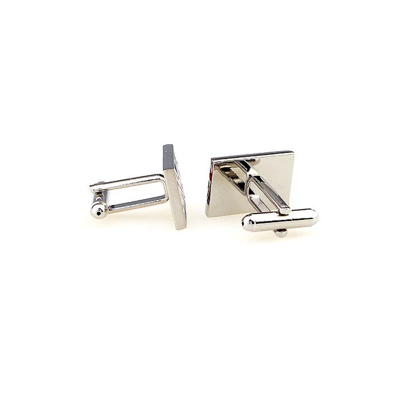 Simple bulk design England flag stainless steel cufflinks