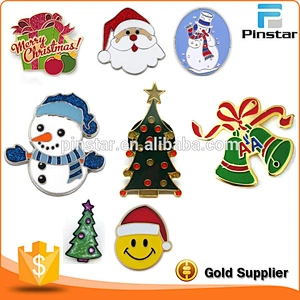Holiday Gifts Metal Crafts 8 Assorted Brooch Christmas Lapel Pins