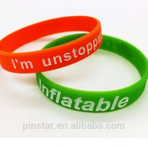 China Factory Custom Logo Cheap High Quality Luminous Silicone Bracelet