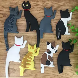 3d cats souvenir blank custom pvc magnet fridge magnet