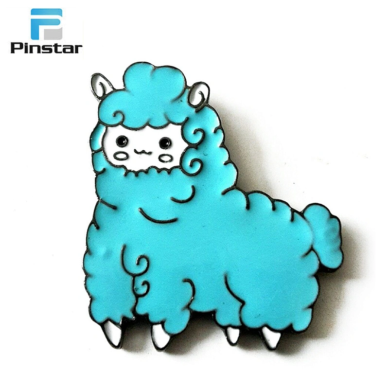 3d dog shaped hard enamel lapel pin badge