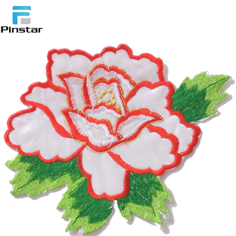 No MOQ manufacture flower embroidery patch