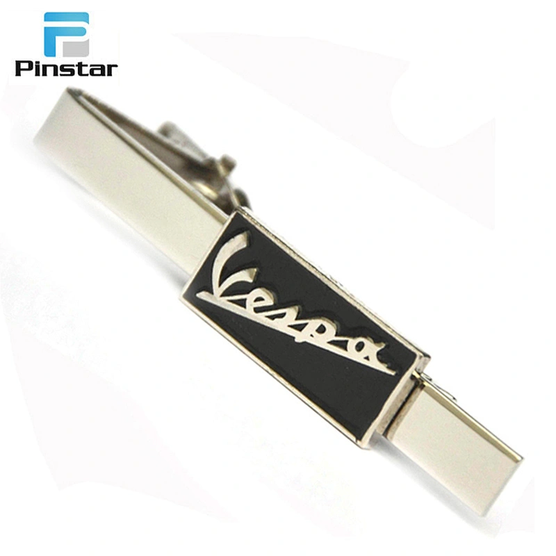 Wholesale silver collar tie bar and clip for male business suit