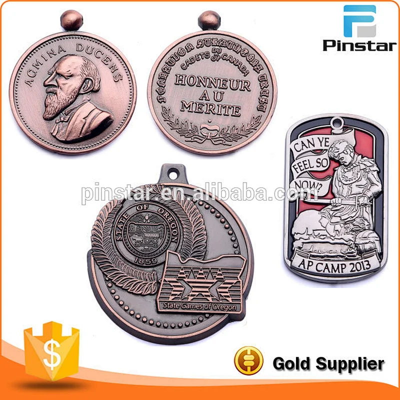 Die Casting Metal Antique Copper Blank Cheap Sports Medals