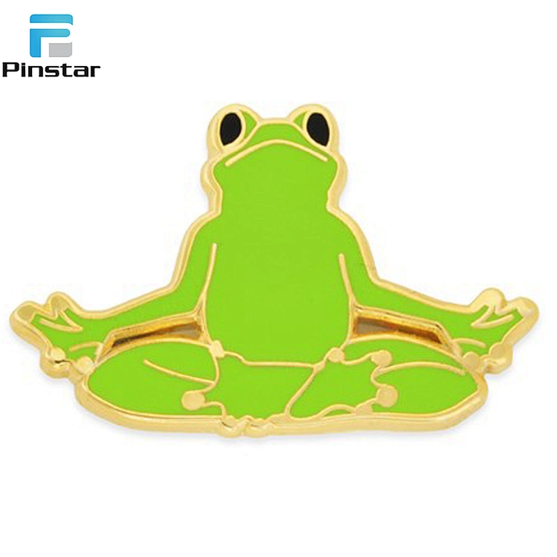 Custom cheap frog metal pin soft/hard enamel lapel pin manufacturer China