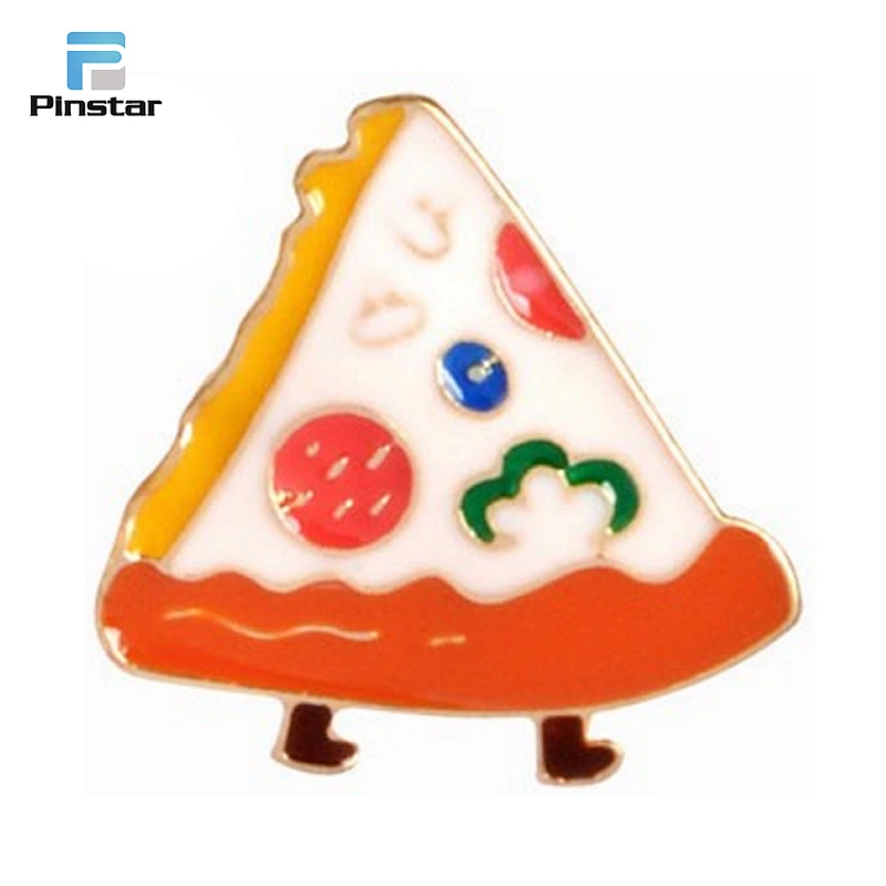 Kunshan Pizza Design Custom Soft Enamel Lapel Pins