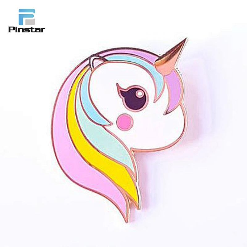Customized Cute Unicorn Butterfly Clutch Brooch Pin Blank Lapel Pins