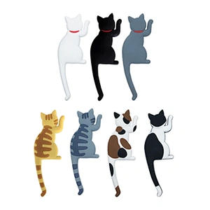 3D Embossed Cute Cat Shape Fridge Rubber Magnet