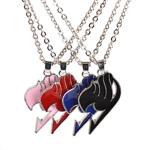 Factory Wholesale Cheap Price Custom Design COMICS Logo Tail Jewelry Enamel Necklace