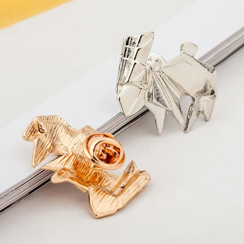 Different Geometry Shape Animal Enamel Hat Pin Badge