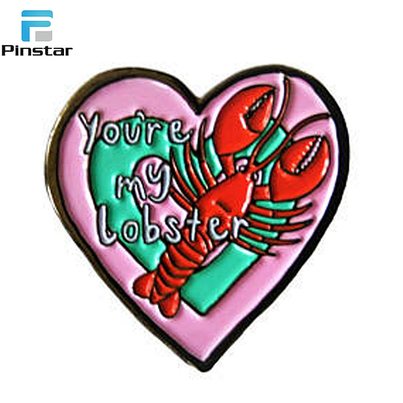 Wholesale Custom Soft Enamel Lobster Metal Lapel Pins Supplier