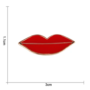 Popular cheap custom lipstick Soft Enamel Metal Lapel Pin