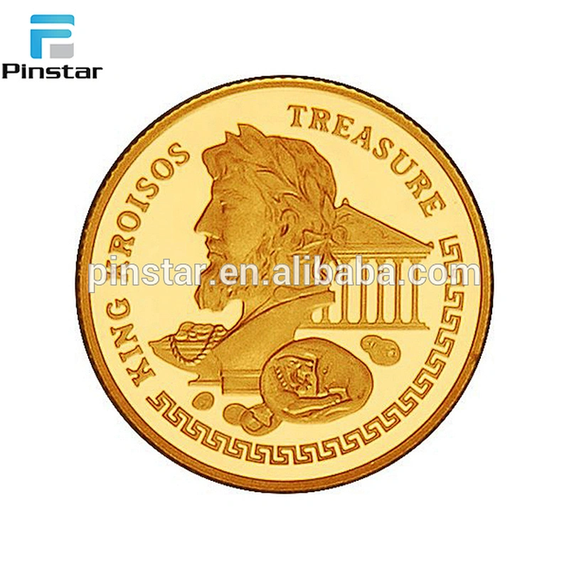 Factory Wholesale quality metal coins custom fake gold coins