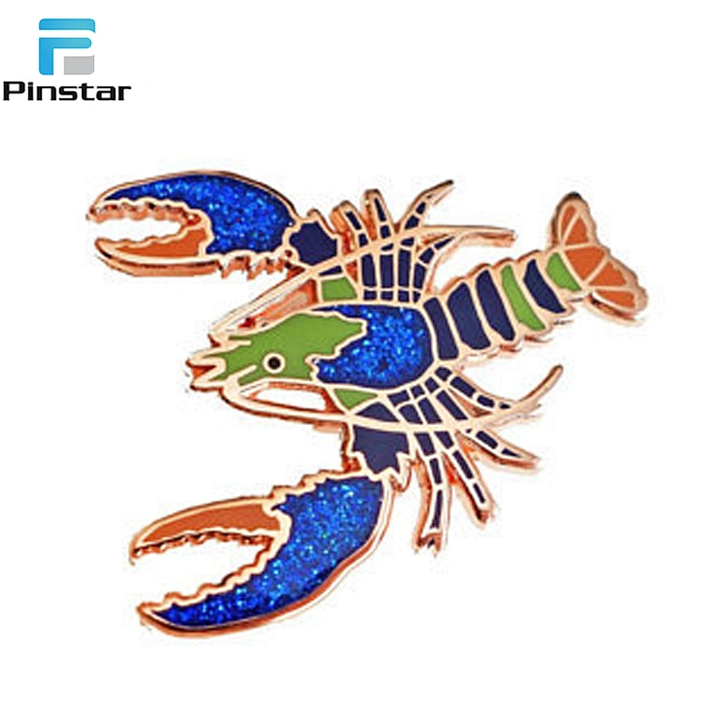 Wholesale Custom Soft Enamel Lobster Metal Lapel Pins Supplier