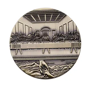 Factory direct sales Jesus copper custom metal challenge coins
