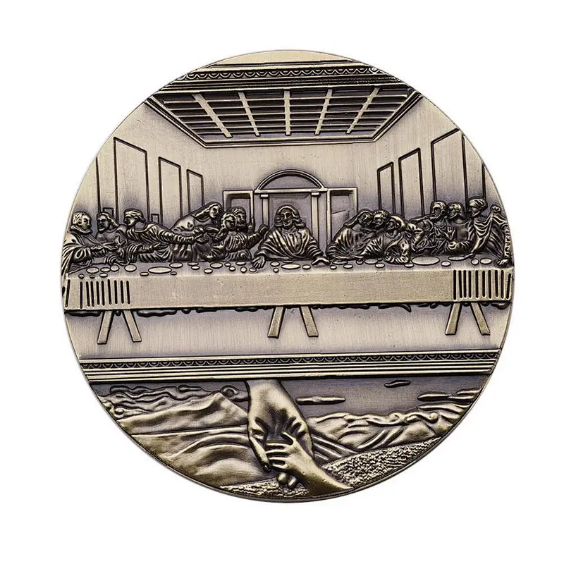 Factory direct sales Jesus copper custom metal challenge coins