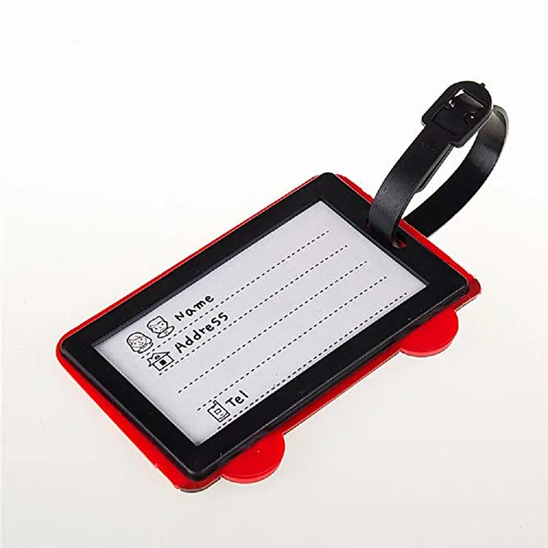 Wholesale promotional custom London bus rubber luggage tag