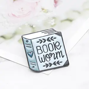 Book Soft Enamel Lapel Accessories Pin for Clothes