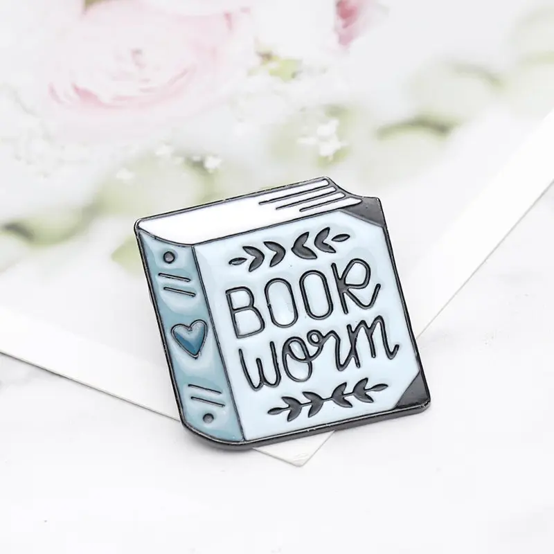 Book Soft Enamel Lapel Accessories Pin for Clothes