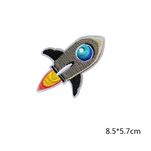 Wholesale In Stock No Minimum Embroidered Planet Badge Embroidery Space Iron On Patches