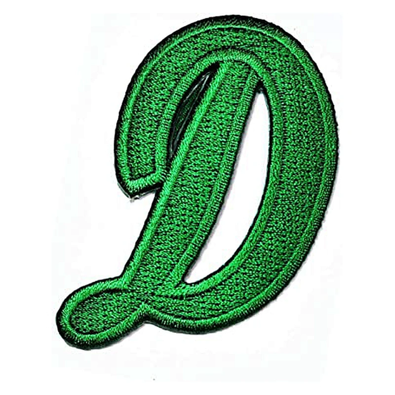 Green Letter Patch School Alphabet Font Full lace Patch Alphabet Letters A-Z Iron Sew On Embroidered Applique