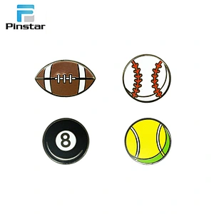 Cheap price standard sizes billiard ball 8 shaped mens black suit lapel pin
