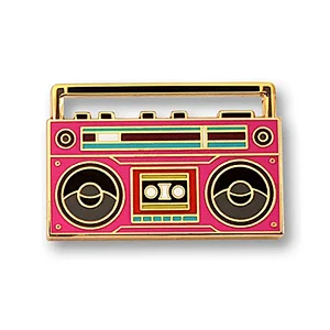 Soft enamel pin custom radio shape fashion design lapel pins