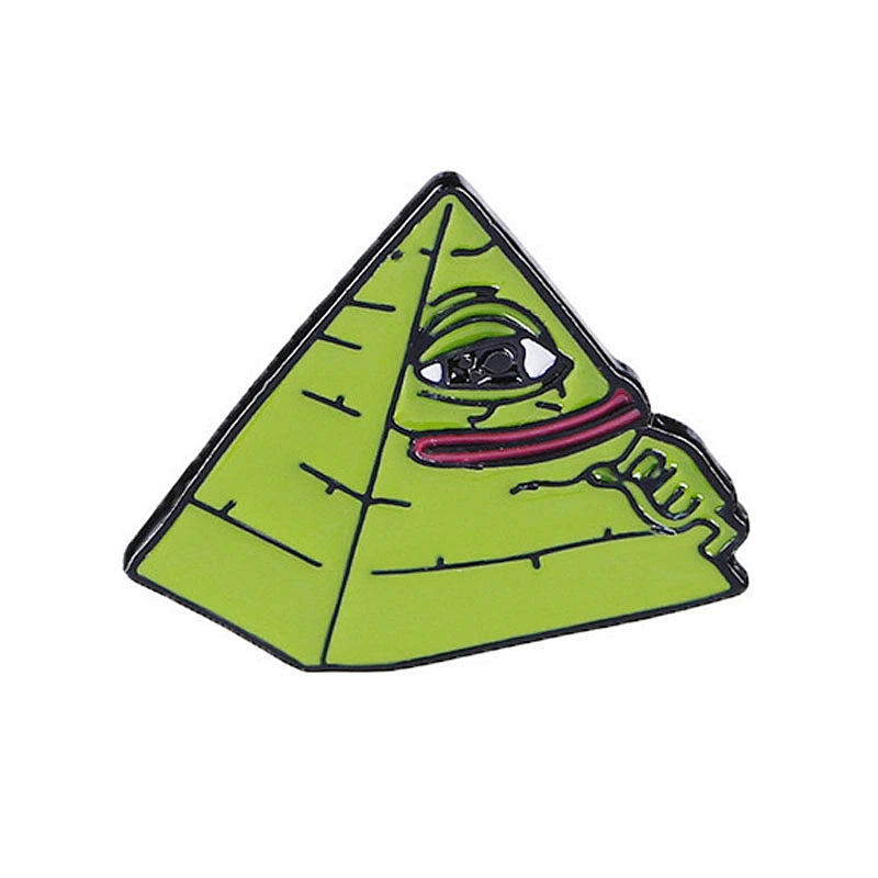 Factory Wholesale Fashion Gift In Stock Sad Smug Pepe The Frog Enamel Pin Brooch for Garment