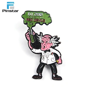 Oem diy soft enamel die casting metal badge lapel pin