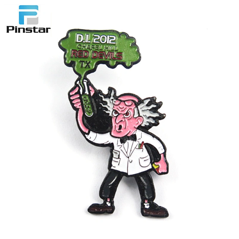 Oem diy soft enamel die casting metal badge lapel pin