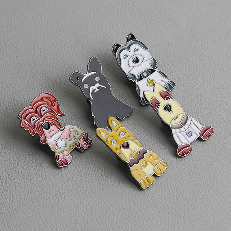 Factory Wholesale In Stock Gift Animal Pin Badges Cute Enamel Dog Pin