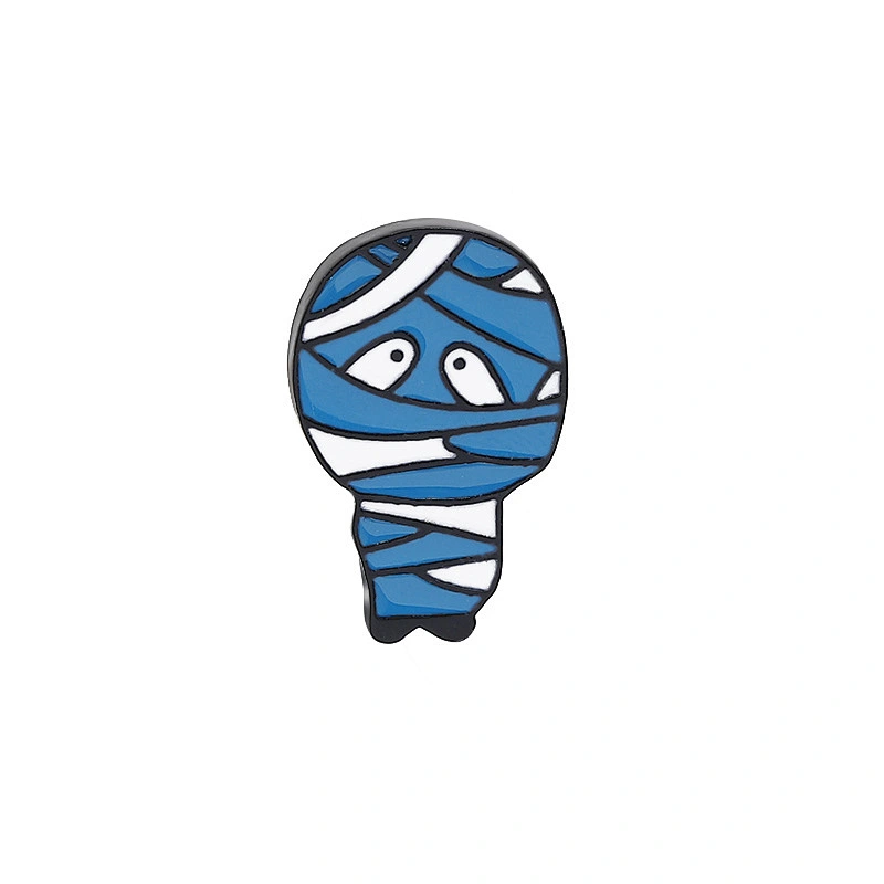 Cartoon Mummy Witch Pumpkin Halloween Lapel Pin