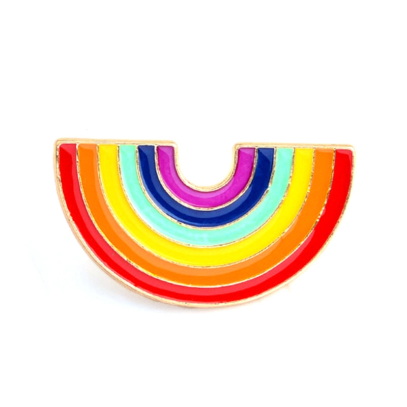 Factory Wholesale In Stock LGBT Pride Enamel Pin Gift Gay Pride Rainbow Metal Lapel Pins