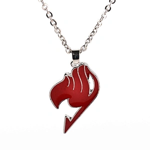 Factory Wholesale Cheap Price Custom Design COMICS Logo Tail Jewelry Enamel Necklace