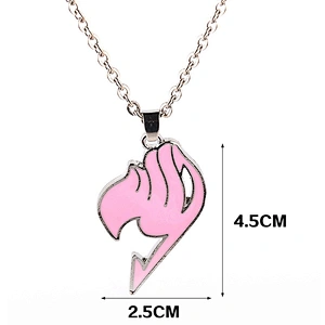 Factory Wholesale Cheap Price Custom Design COMICS Logo Tail Jewelry Enamel Necklace