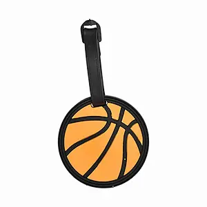Custom PVC Travel basketball football shape Luggage Tag