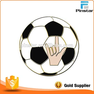 Wholesale Fancy Bulk Soccer Metal Lapel Pin Badge Buttons