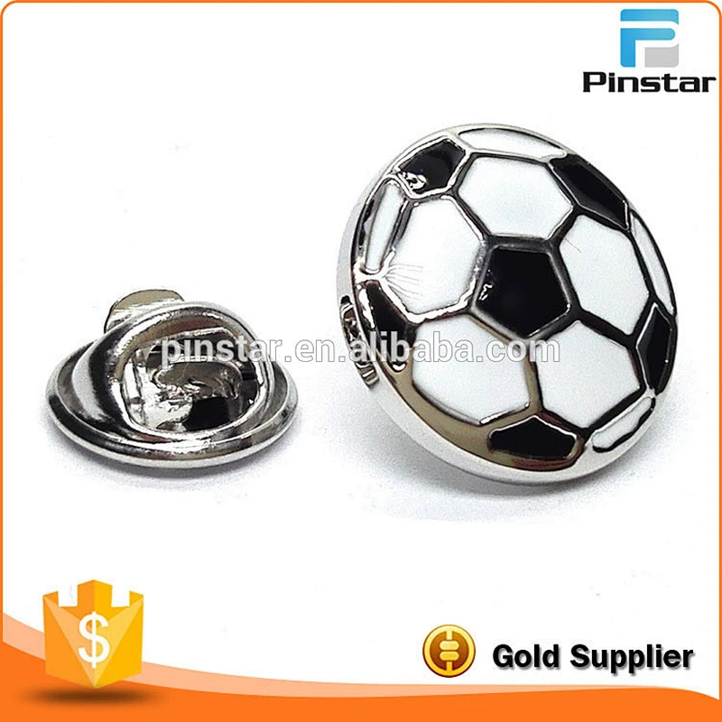 Wholesale Fancy Bulk Soccer Metal Lapel Pin Badge Buttons